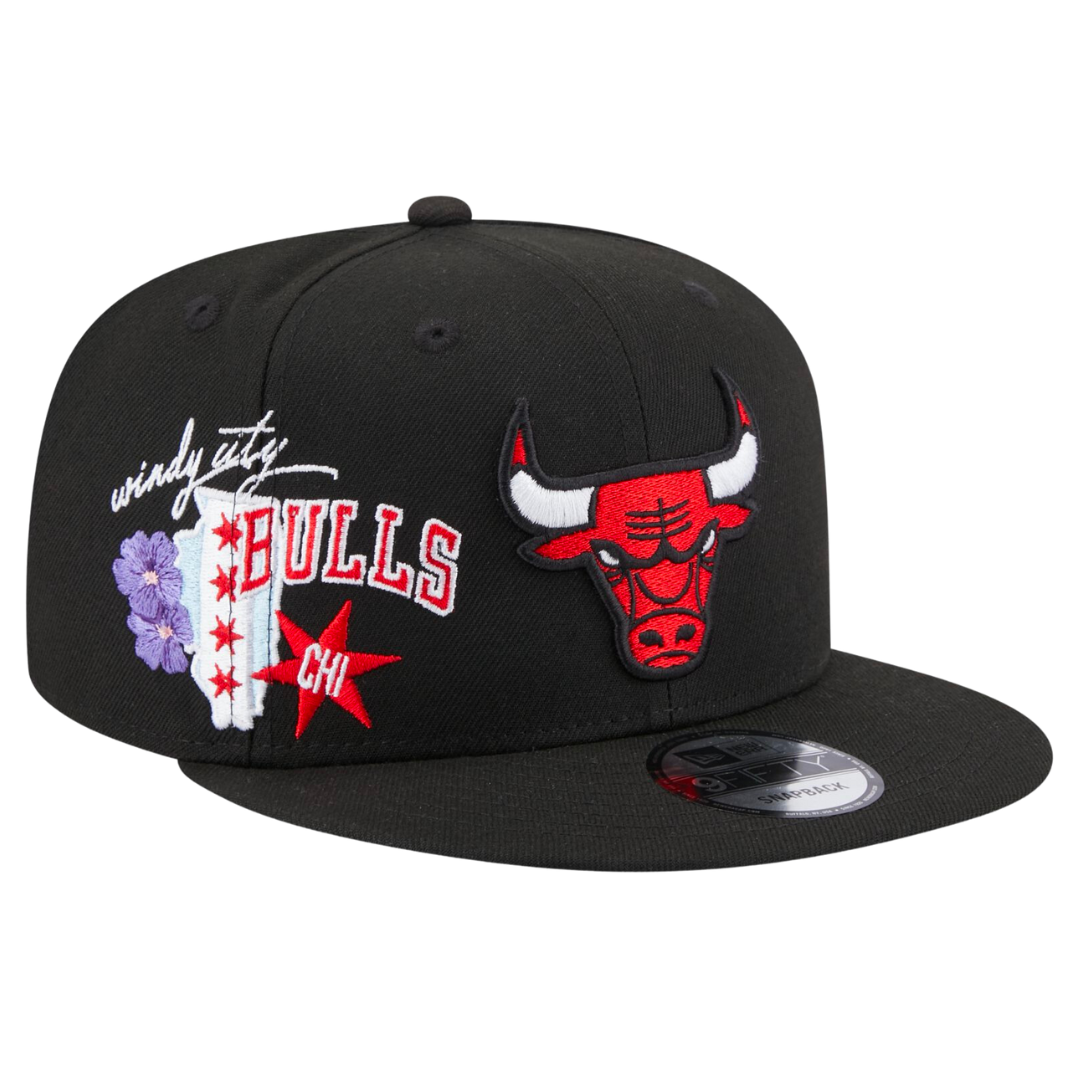 Mitchell & Ness Chicago Bulls Vintage Snapback Youth Hat Retro Bred Youth  Fit