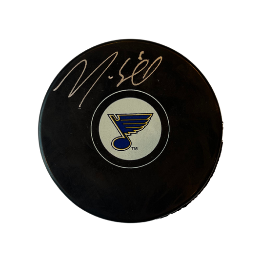 Marco Scandella St Louis Blues Autographed Logo Puck - COA