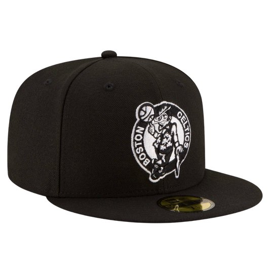 Boston Celtics Black and White 59FIFTY Fitted Hat