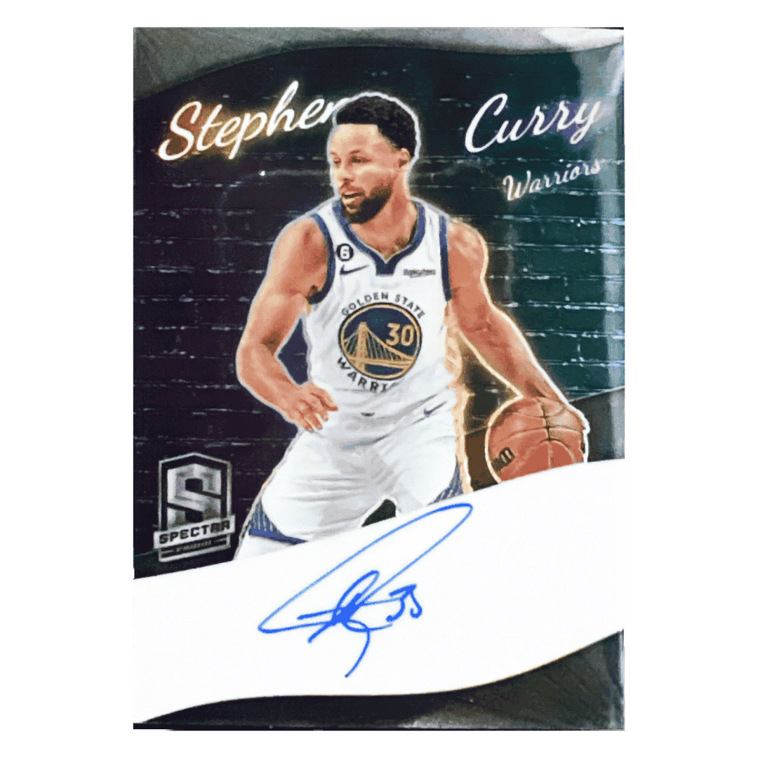 Steph Curry 2022-23 Panini Spectra Colorgraphs Autograph #d/ 75 Card #CGSCY