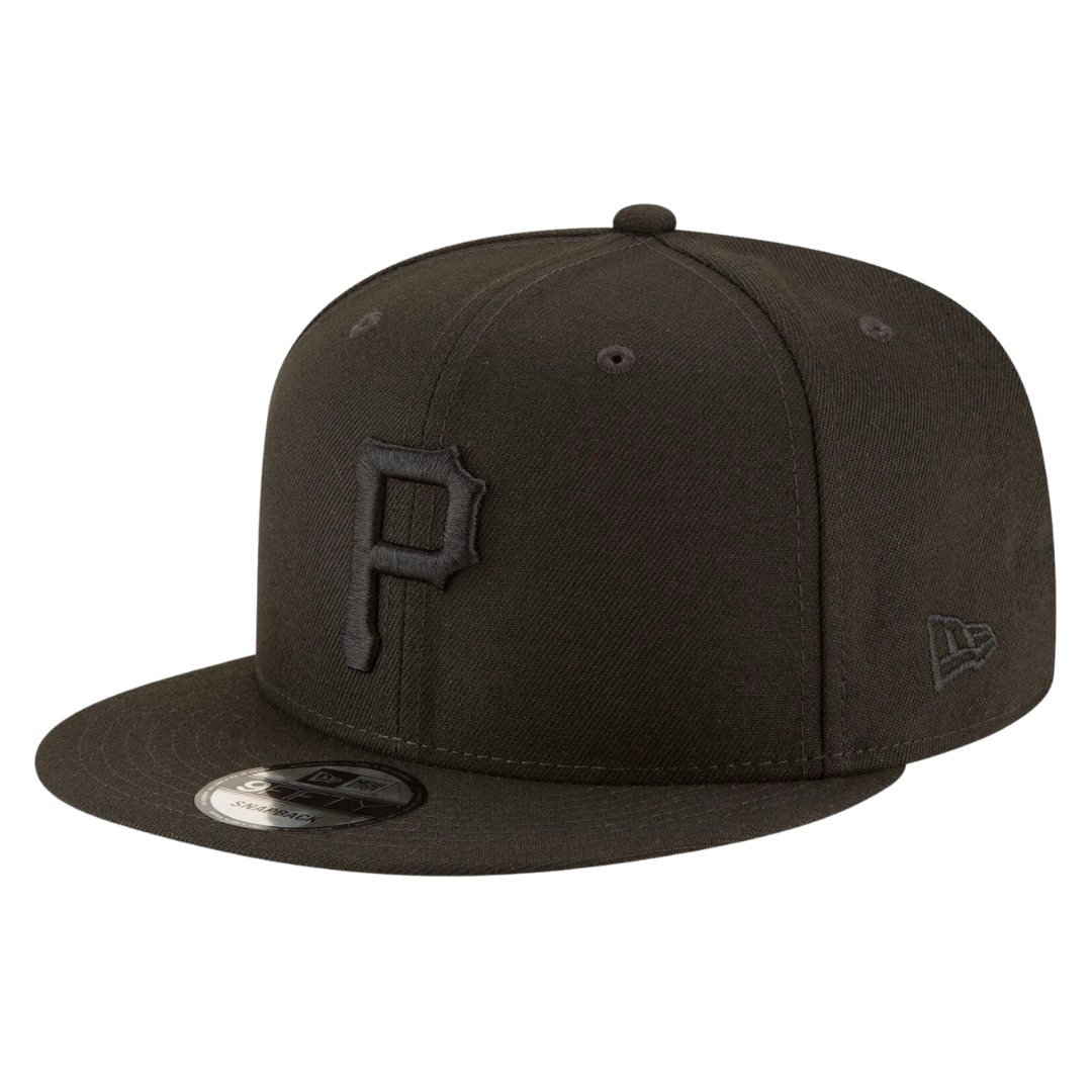 Pittsburgh Pirates Black On Black 9FIFTY Snapback Hat