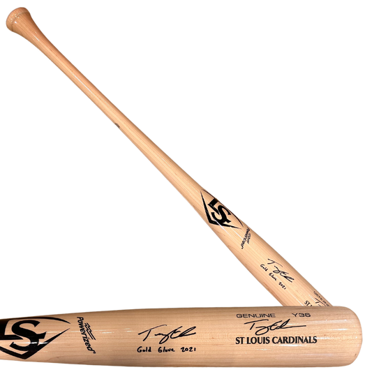 Tommy Edman St Louis Cardinals Autographed Game Model Louisville Slugger Bat Genuine Y36 w/ GG Inscription - JSA COA