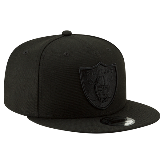 Las Vegas Raiders Black On Black 9FIFTY Snapback Hat