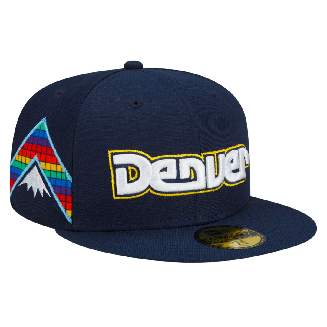 New Era Team Logo Denver Nuggets Hoodie Dark Blue - M