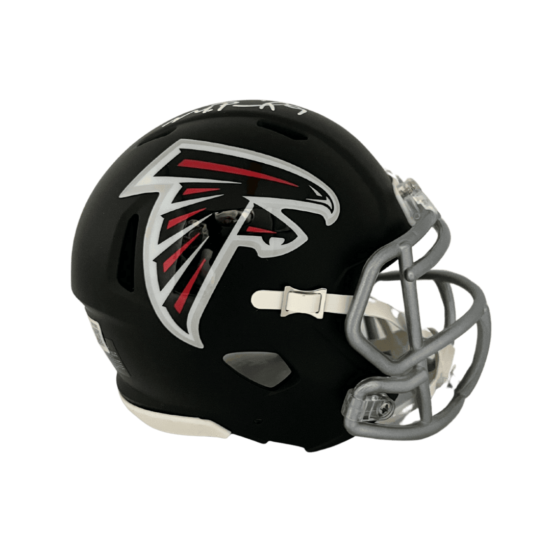 Michael Penix Jr Atlanta Falcons Autographed Mini Speed Helmet - Beckett COA