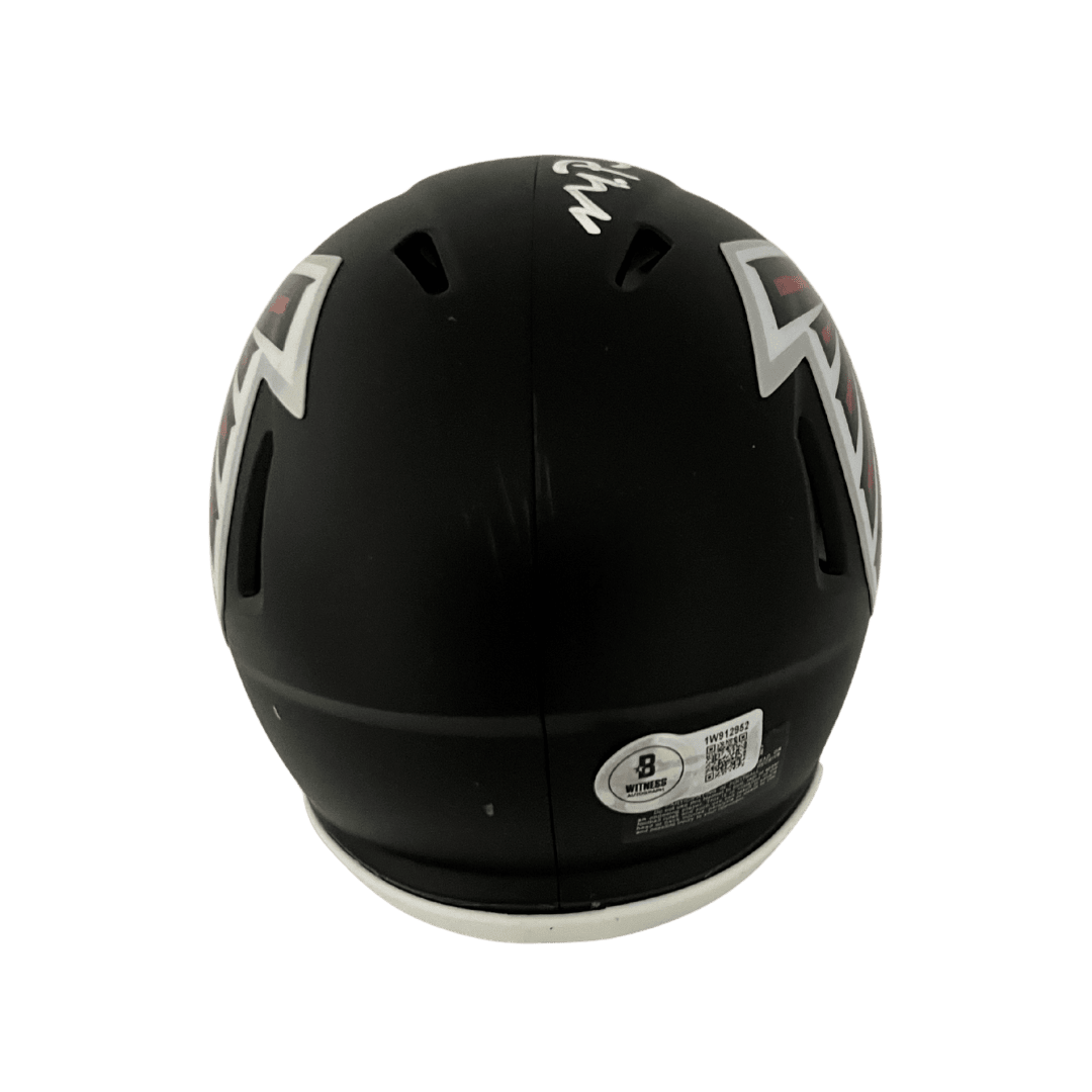 Michael Penix Jr Atlanta Falcons Autographed Mini Speed Helmet - Beckett COA