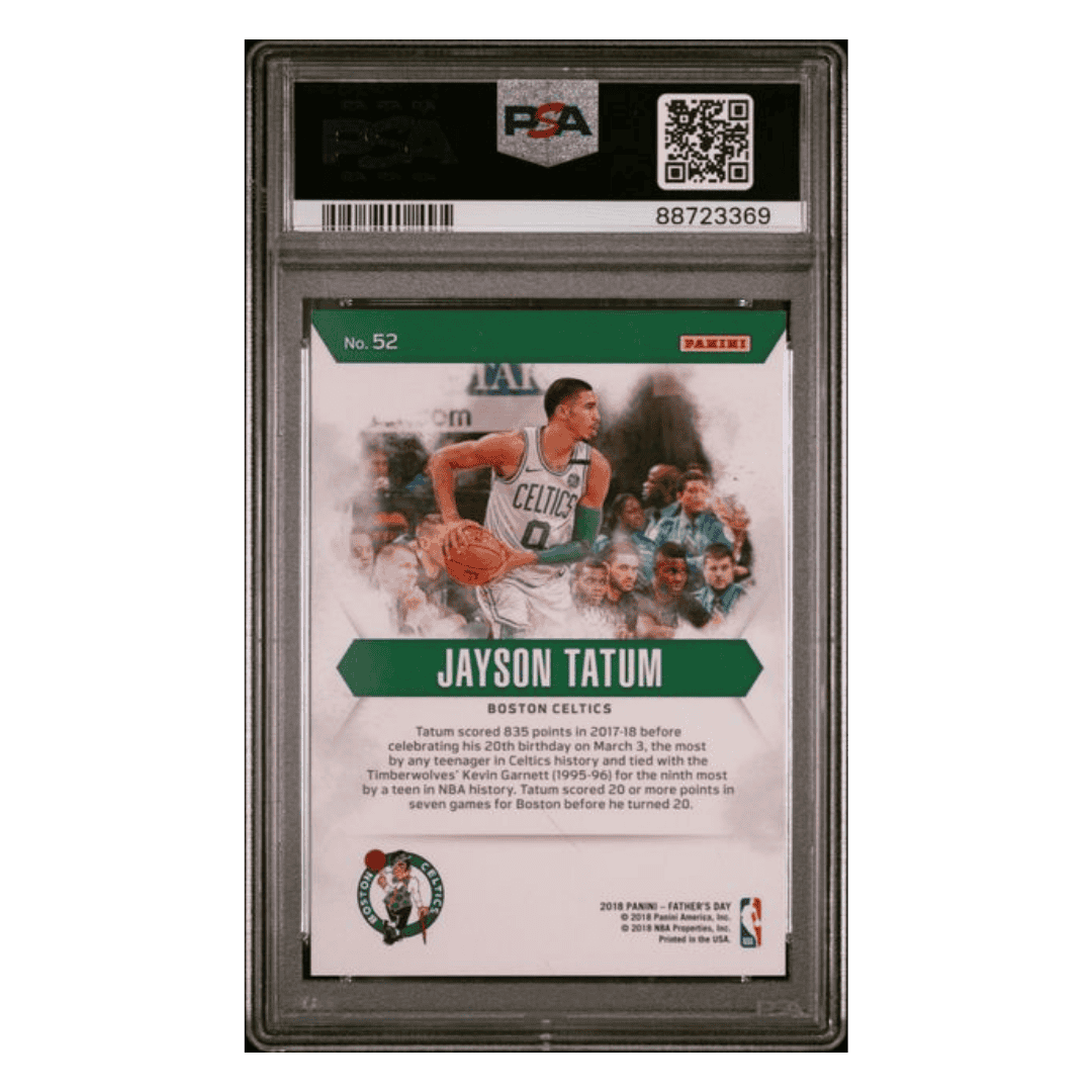 Jayson Tatum PSA 10 2018 Panini Father's Day Card #52