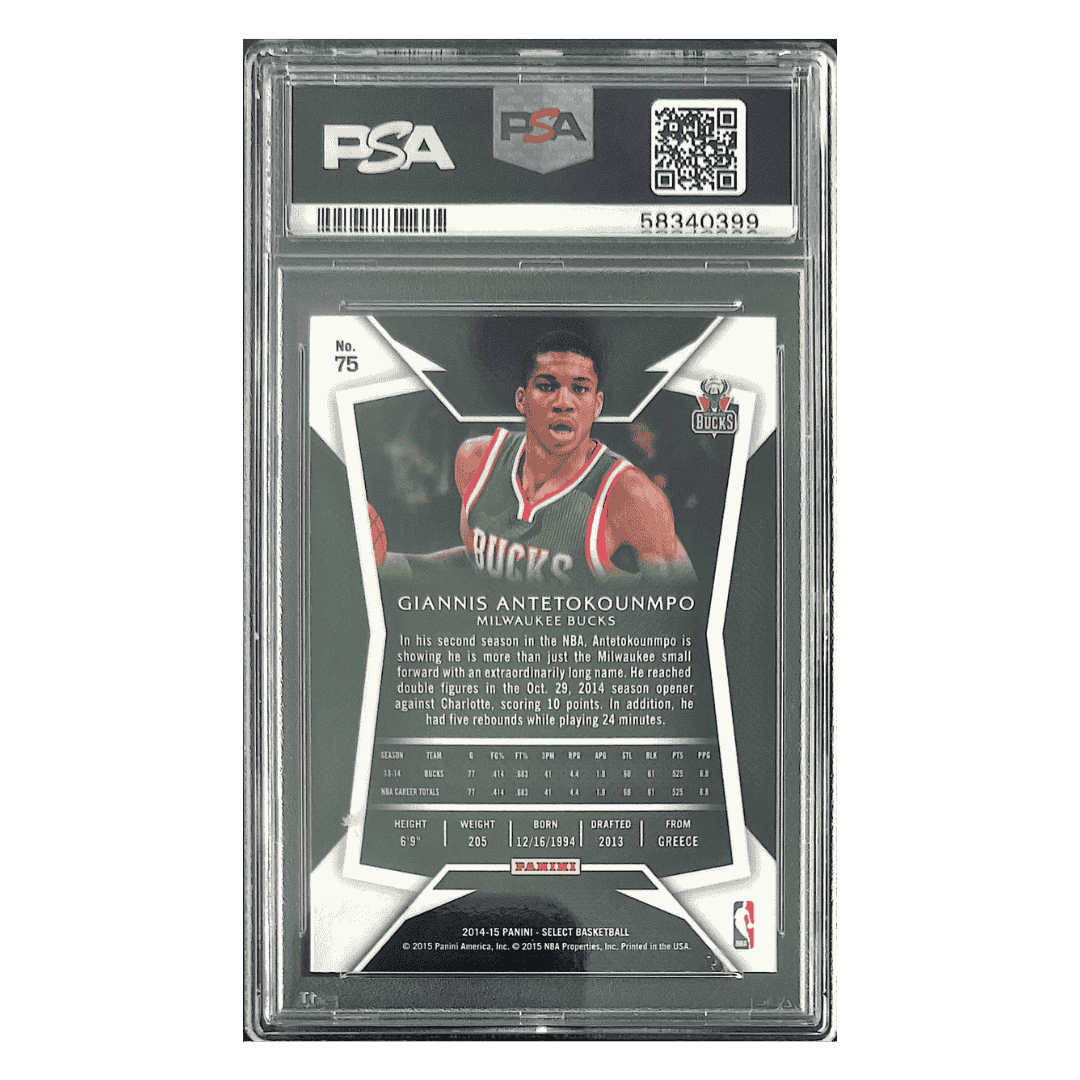 Giannis Antetokounmpo PSA 10 2014 Panini Select Card #75