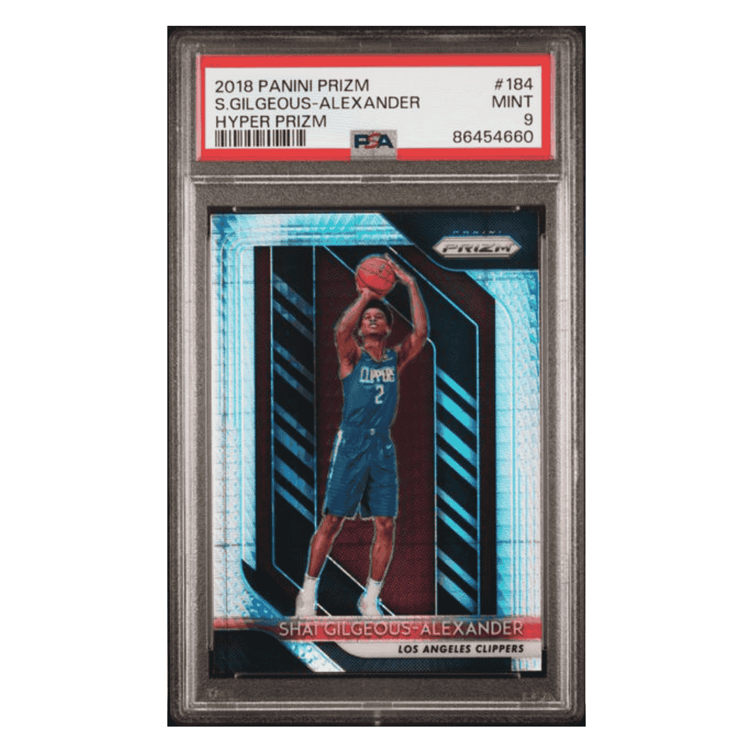 Shai Gilgeous-Alexander PSA 9 2018 Panini Prizm Hyper Card #184