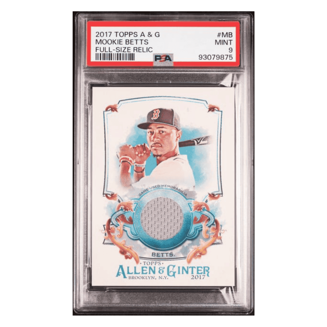Mookie Betts PSA 9 2017 Topps Allen & Ginter Full Size Relic Card #MB