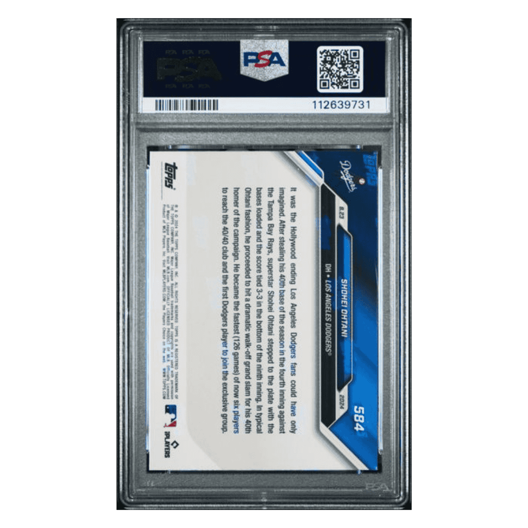 Shohei Ohtani PSA 9 2024 Topps Now Card #584