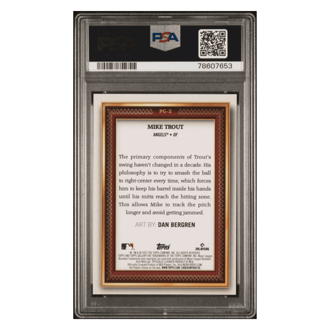Mike Trout PSA 10 2022 Topps Portrait Gallery Card #PG2