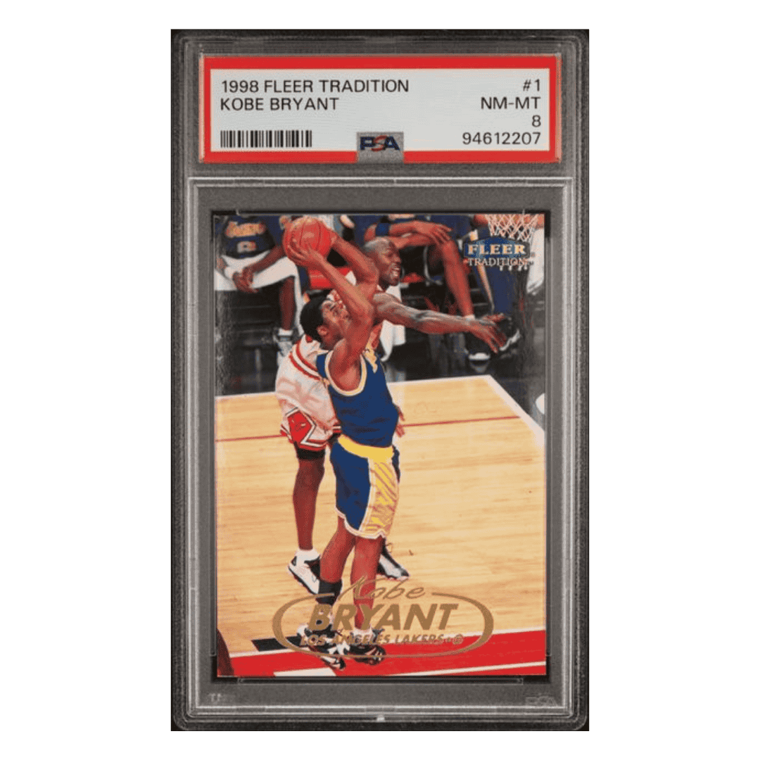 Kobe Bryant PSA 8 1998 Fleer Tradition Card #1