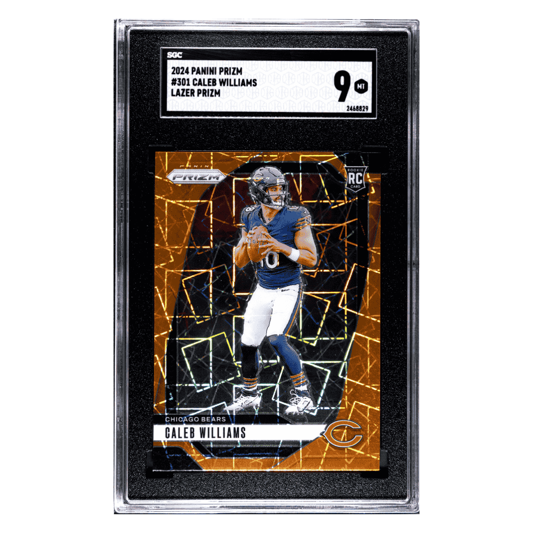 Caleb Williams SGC 9 2024 Panini Prizm Lazer Rookie RC Card #301
