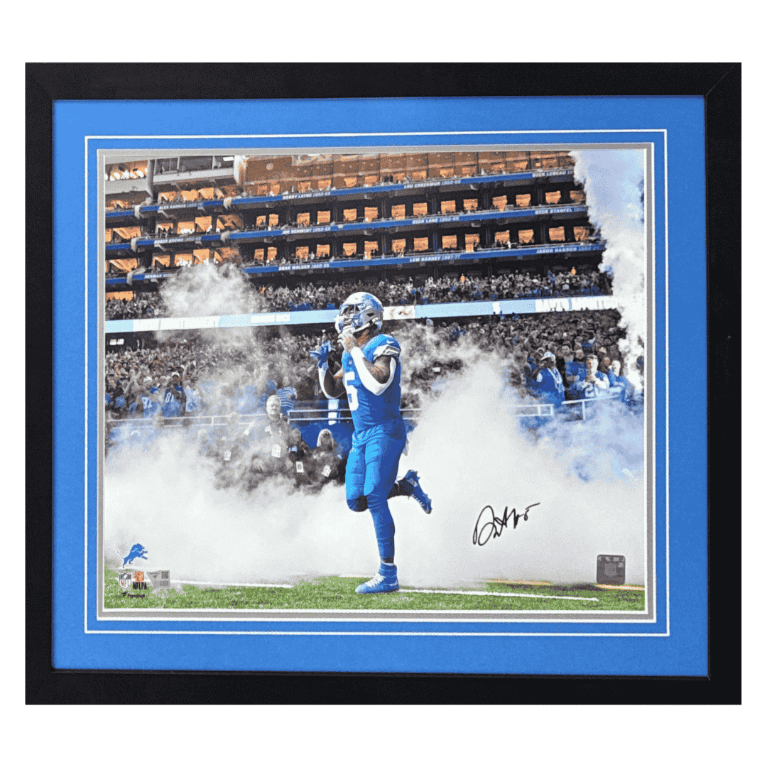 David Montgomery Detroit Lions Autographed Framed 16x20 Photo - Fanatics COA