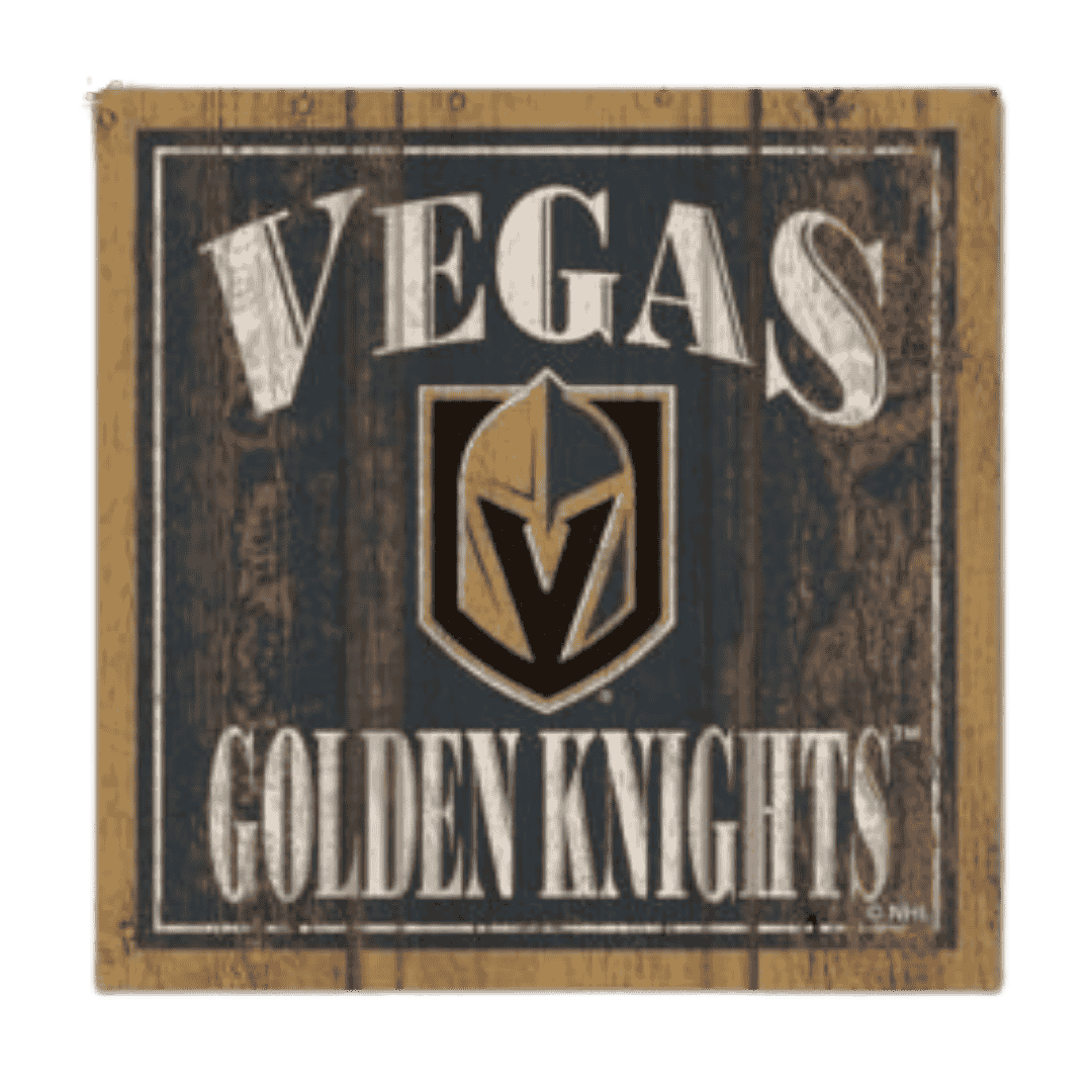 Vegas Golden Knights Wooden Magnet 3" x 3"