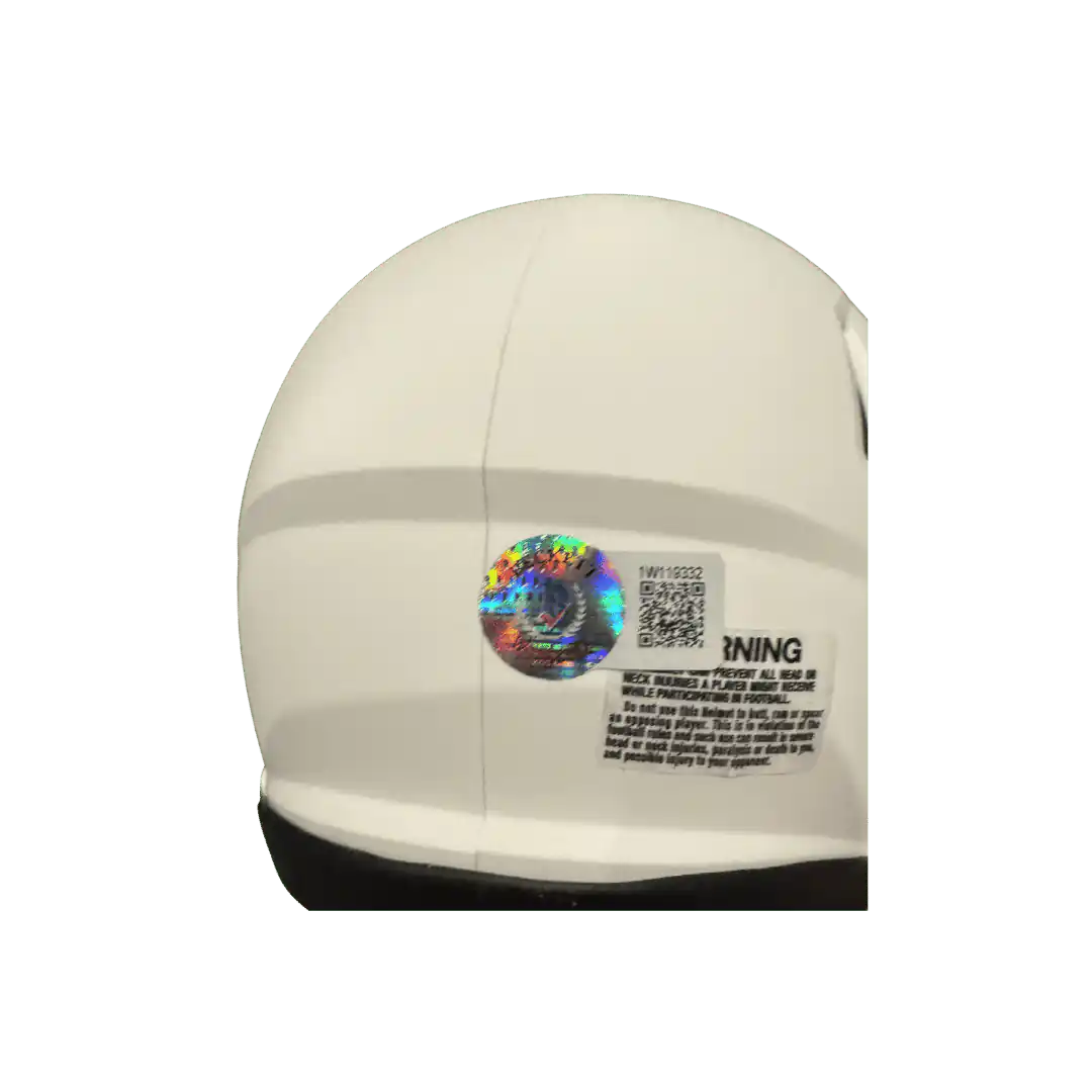 Luther Burden III Missouri Tigers Autographed Matte White Mini Speed Helmet - Beckett COA