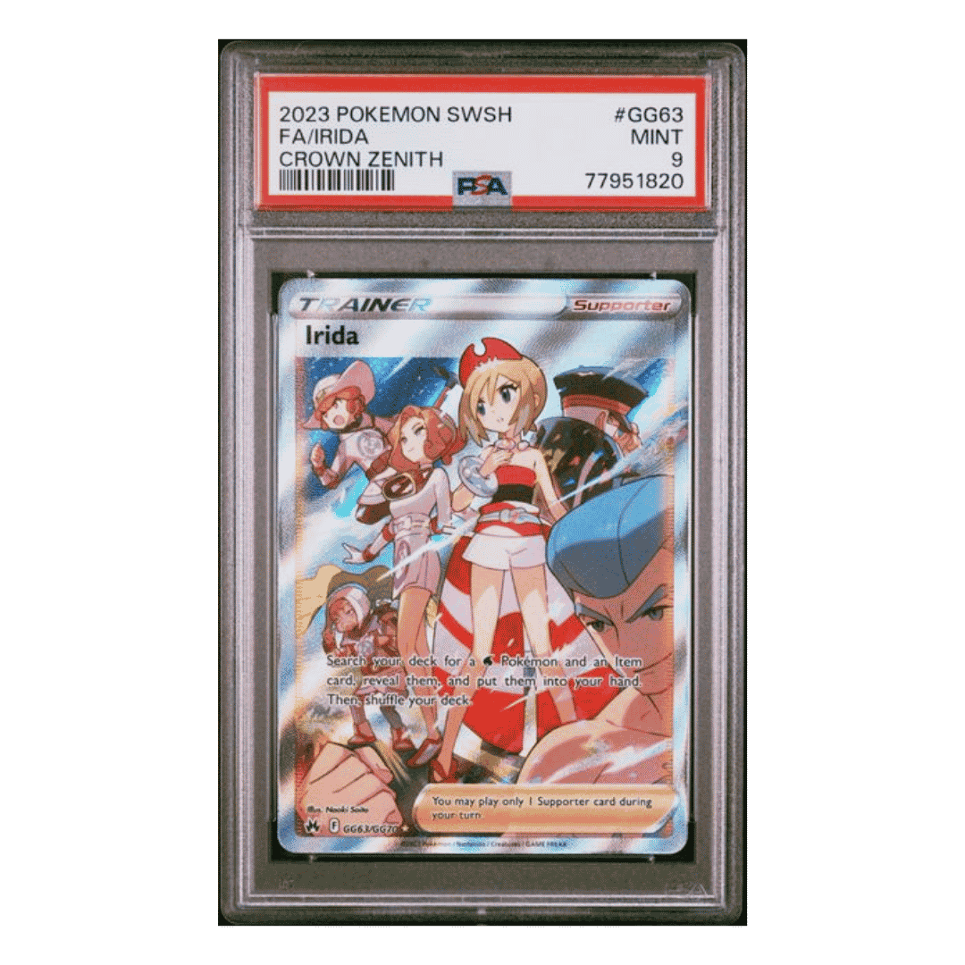Full Art Irida PSA 9 2023 Pokemon Sword & Shield Crown Zenith Card #GG –  Fan Cave
