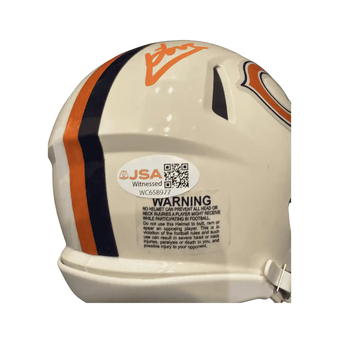 Colston Loveland Chicago Bears Autographed Mini Retro Helmet - JSA COA