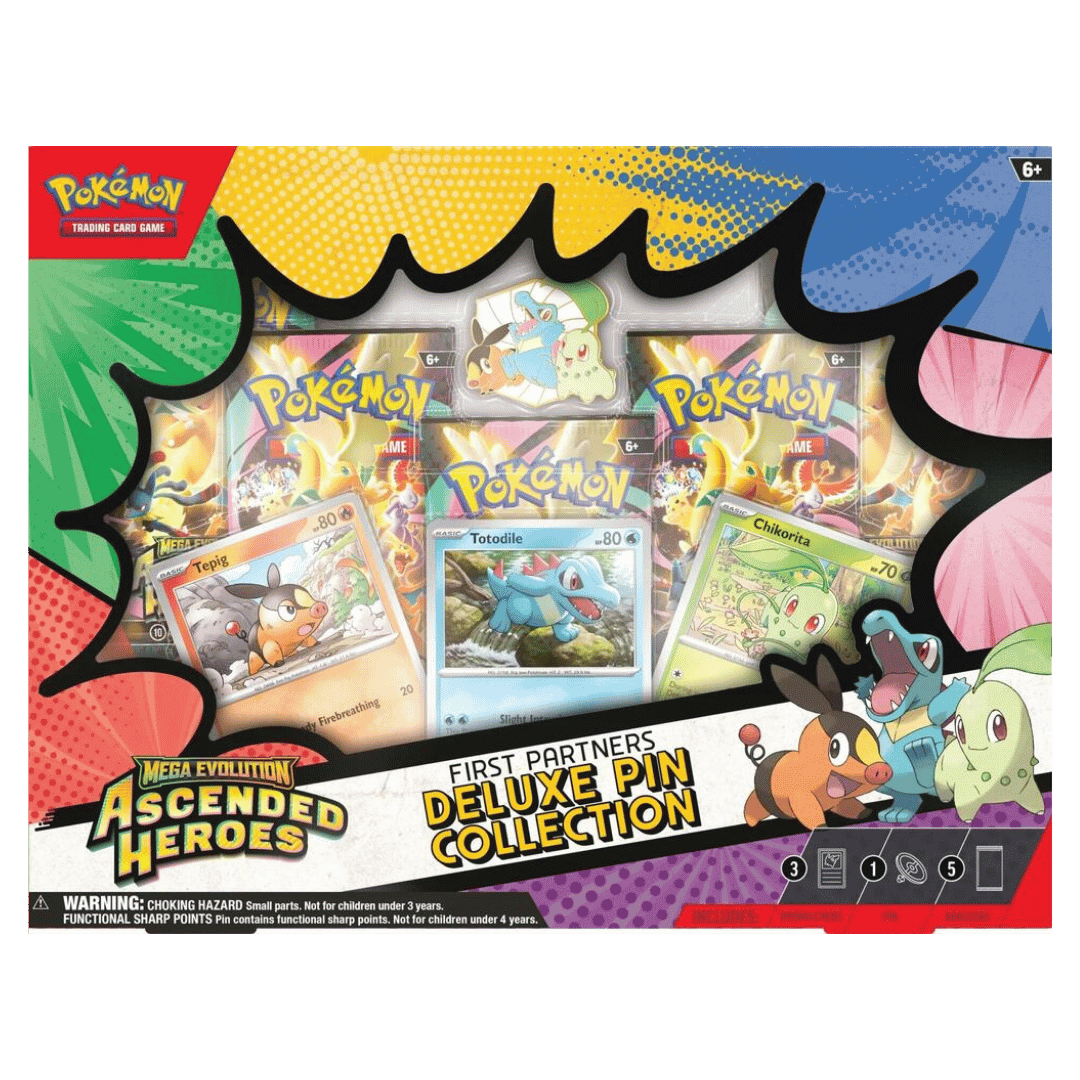 Pokemon TCG: Mega Evolution Ascended Heroes First Partners Deluxe Pin Collection Box