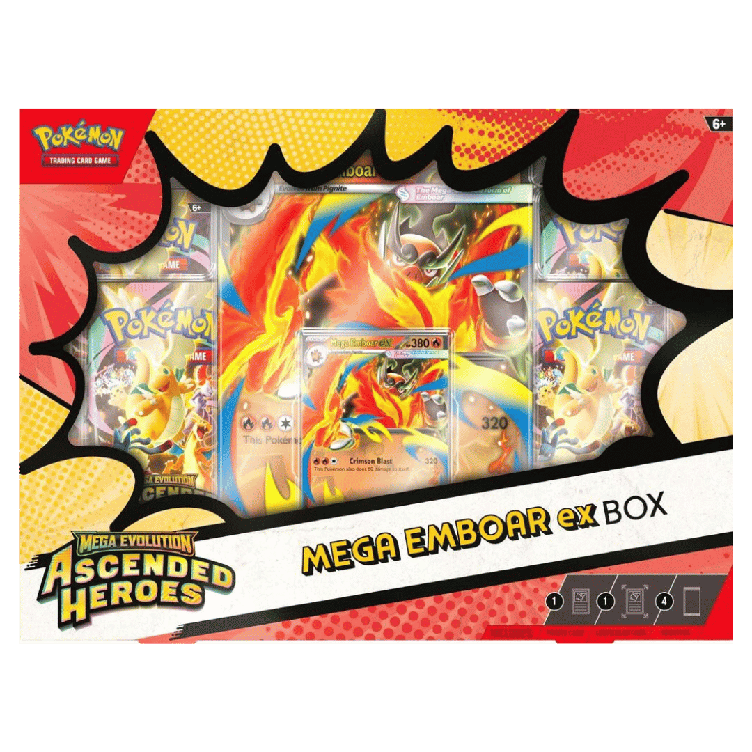Pokemon TCG: Mega Evolution Ascended Heroes Mega Emboar ex Box