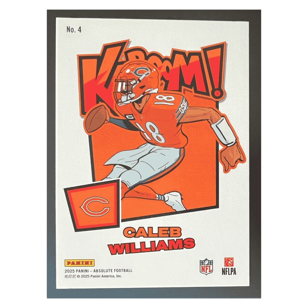 Caleb Williams 2025 Panini Absolute Kaboom! Card #4