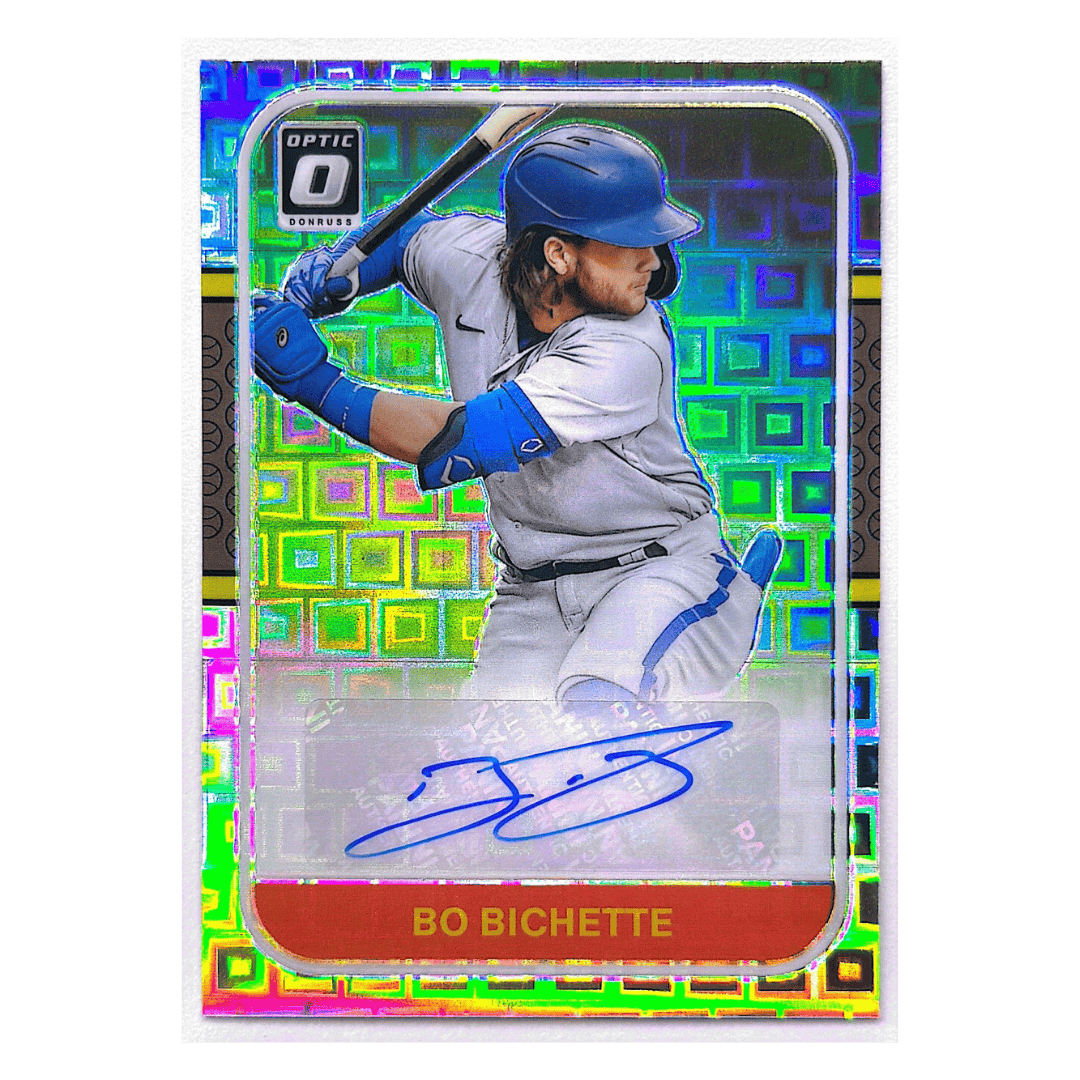 Bo Bichette 2021 Donruss Optic Pandora Prizm Auto #d/15 Card #RS87-BI