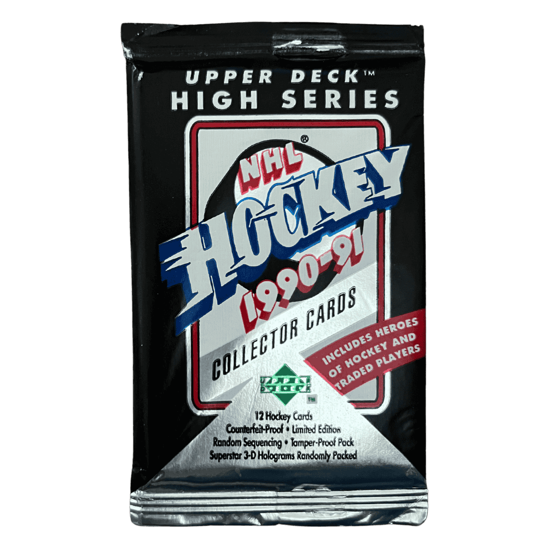 1990-91 Upper Deck NHL Hockey High Series Hobby Box - Single Pack