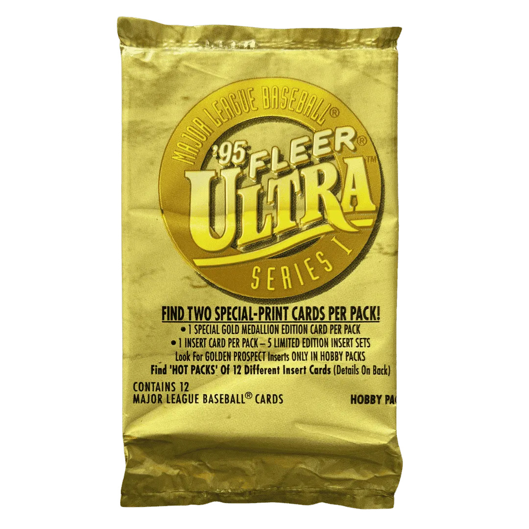 1995 Fleer Ultra Series 1 Baseball Gold Medallion Hobby Box - Single Pack