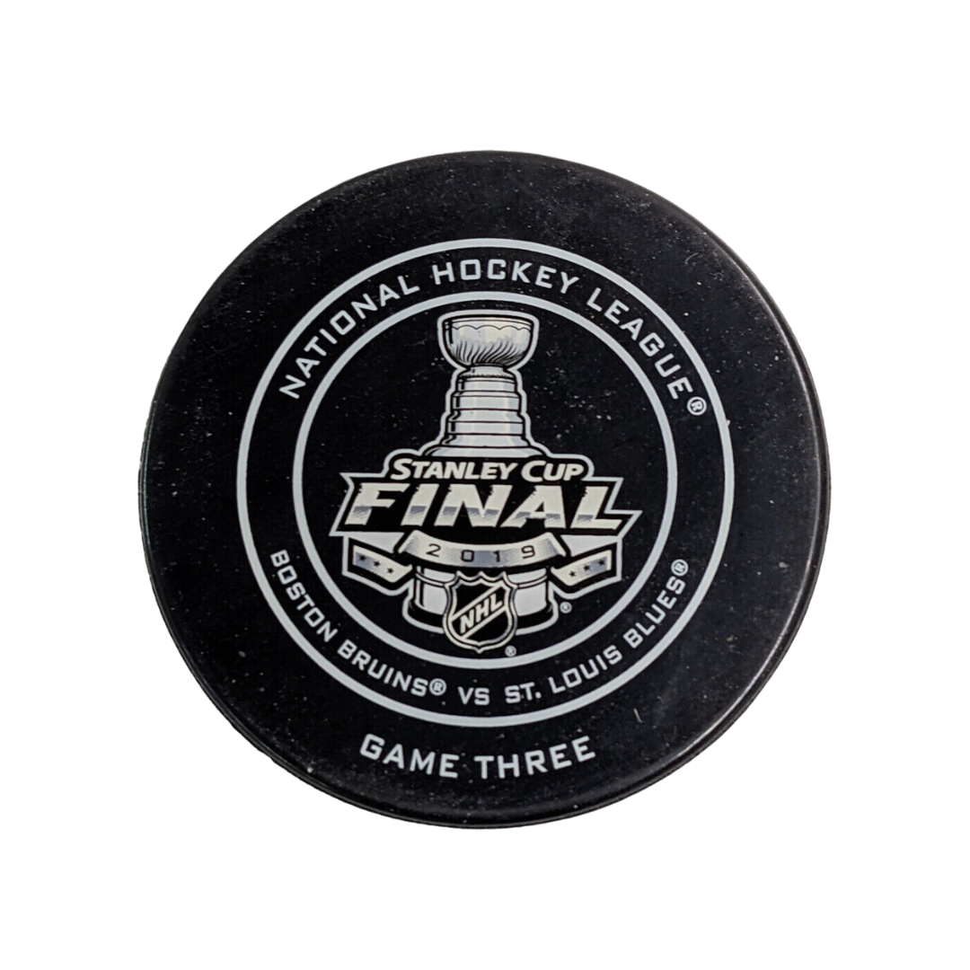 2019 Stanley Cup Final Game Three Unsigned Official Game Puck