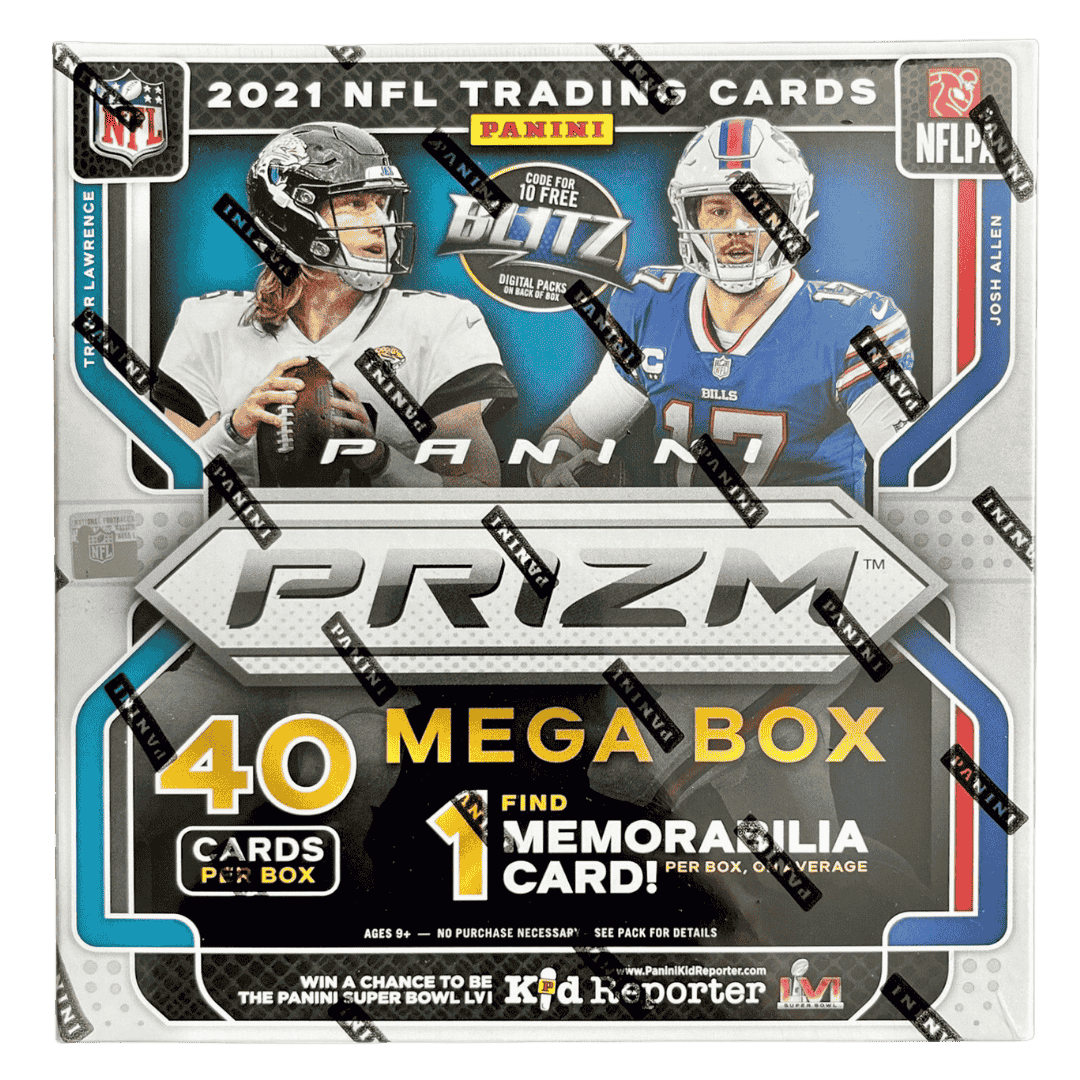 2021 Panini Prizm NFL Football Mega Box - Neon Green Pulsar Prizms
