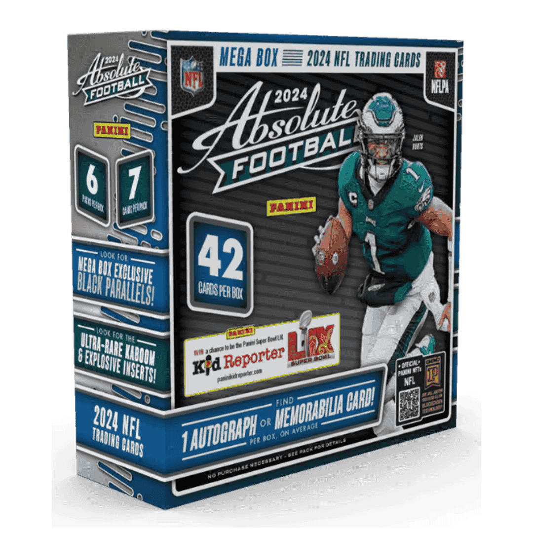 2024 Panini NFL Absolute Football Trading Card Mega Box Black Parallel Fan Cave