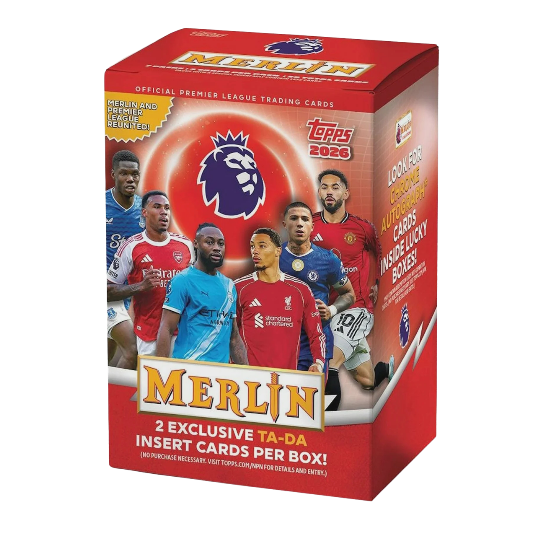 2026 Topps Merlin Premier League Soccer Blaster Box