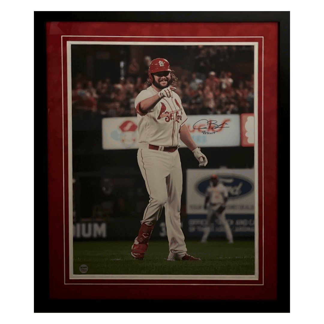 Alec Burleson St Louis Cardinals Autographed Framed 16x20 with Inscription - Fan Cave COA