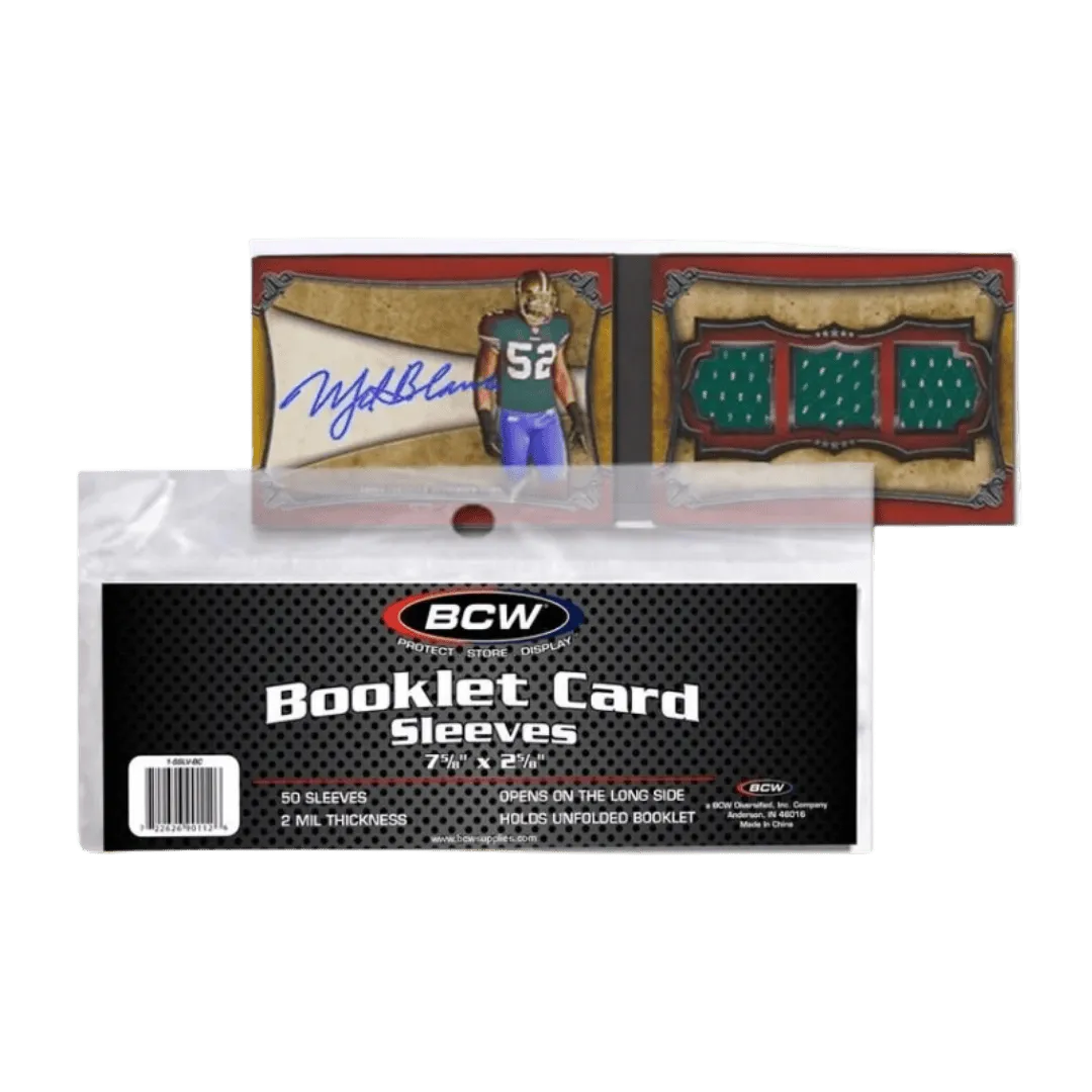 BCW Booklet Card Sleeves - 50 Count