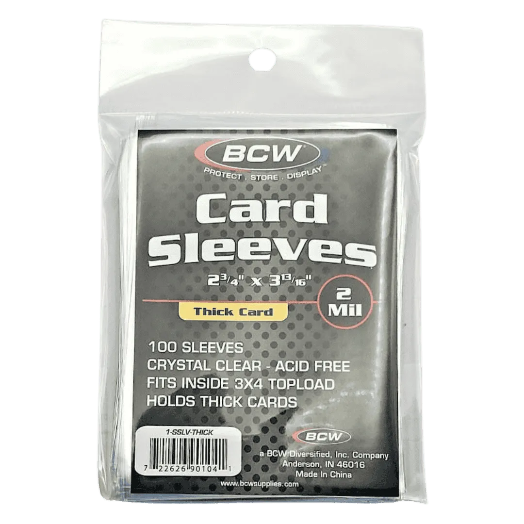 BCW Thick Card Sleeves - 100 Count