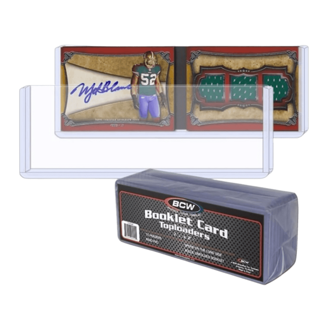BCW Toploader Booklet Card Holder 7 3/8"x2 1/2" Standard - 10 Pack