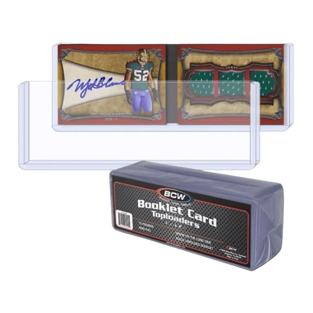 BCW Toploader Booklet Card Holder 7 3/8"x2 1/2" Standard - 10 Pack