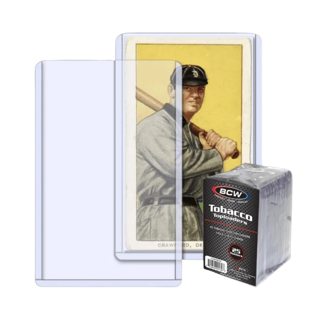 BCW Toploader Tobacco Card Holder 1 11/16"x2 7/8" Standard - 25 Pack