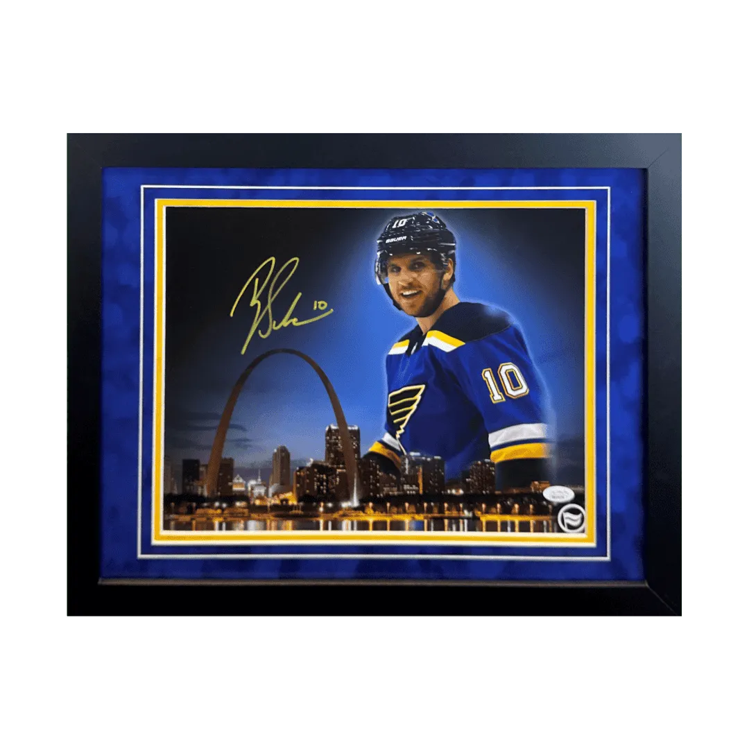 Brayden Schenn St Louis Blues Autographed Framed 11x14 Photo - JSA COA