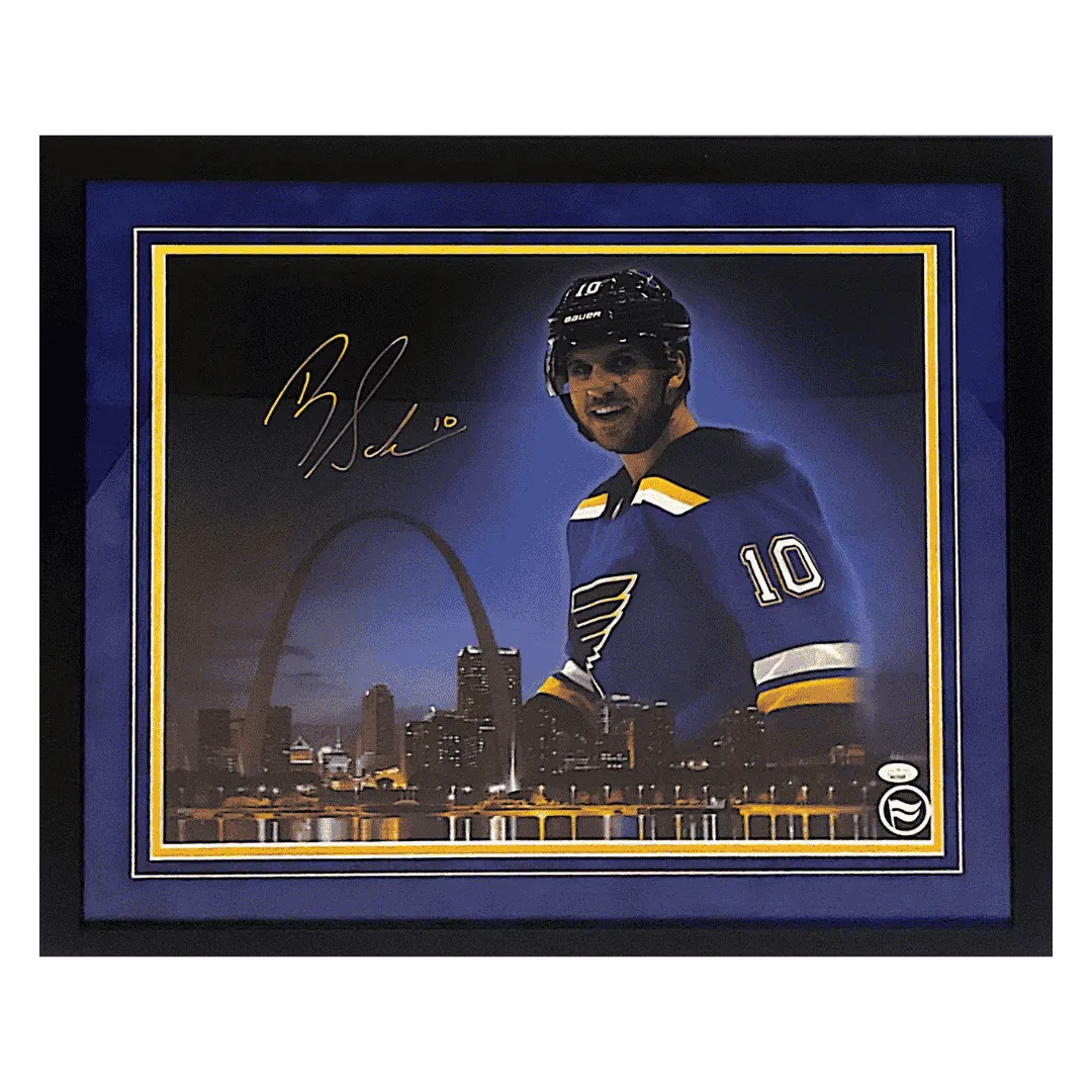 Brayden Schenn St Louis Blues Autographed Framed 16x20 Photo - JSA COA