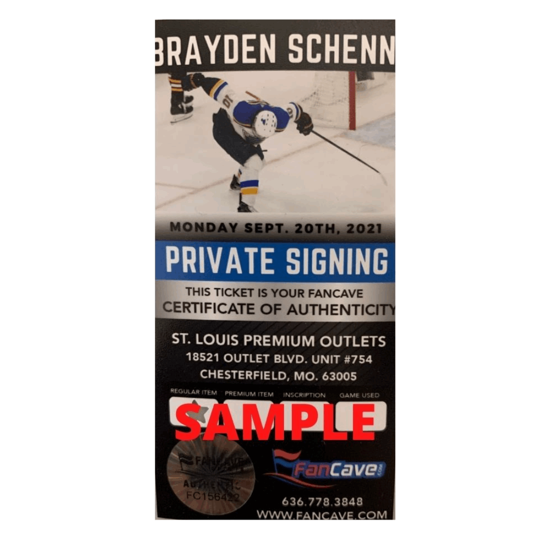 Brayden Schenn St Louis Blues Autographed Scream 8x10 Photo - Fan Cave COA