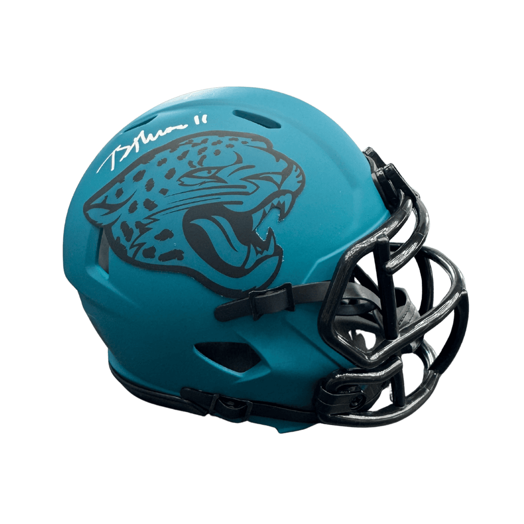 Brian Thomas Jr Jacksonville Jaguars Autographed Mini Rave Speed Helmet - Fanatics COA