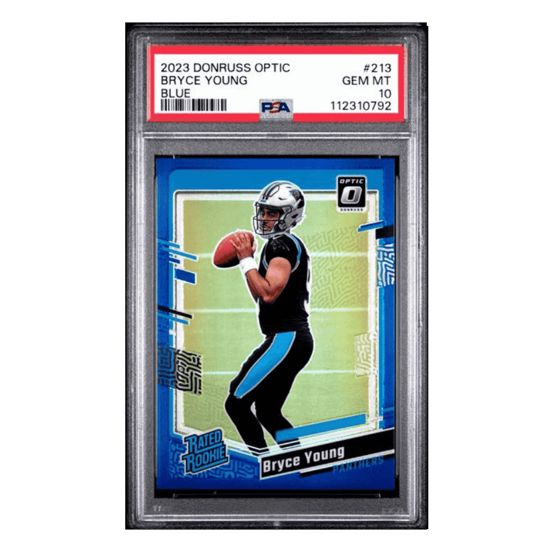 Bryce Young PSA 10 2023 Panini Donruss Optic Blue Rated Rookie #d/ 199 Card #213