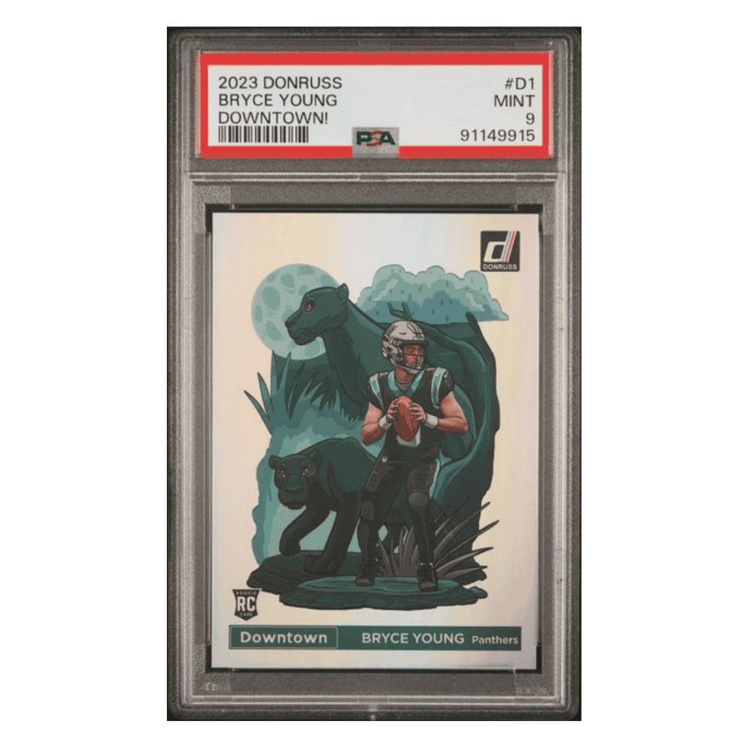 Bryce Young PSA 9 2023 Panini Donruss Downtown! Rookie RC Card #D1