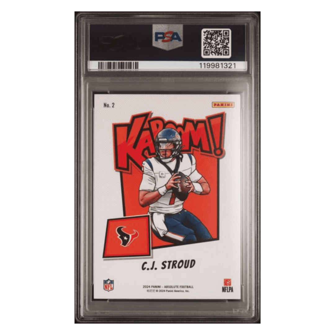 C.J. Stroud PSA 8 2024 Panini Absolute Kaboom! Horizontal Card #2
