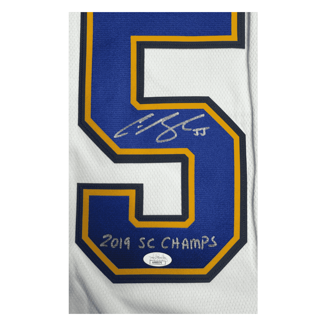 Colton Parayko St Louis Blues Autographed Adidas Away Jersey with Inscription - JSA COA