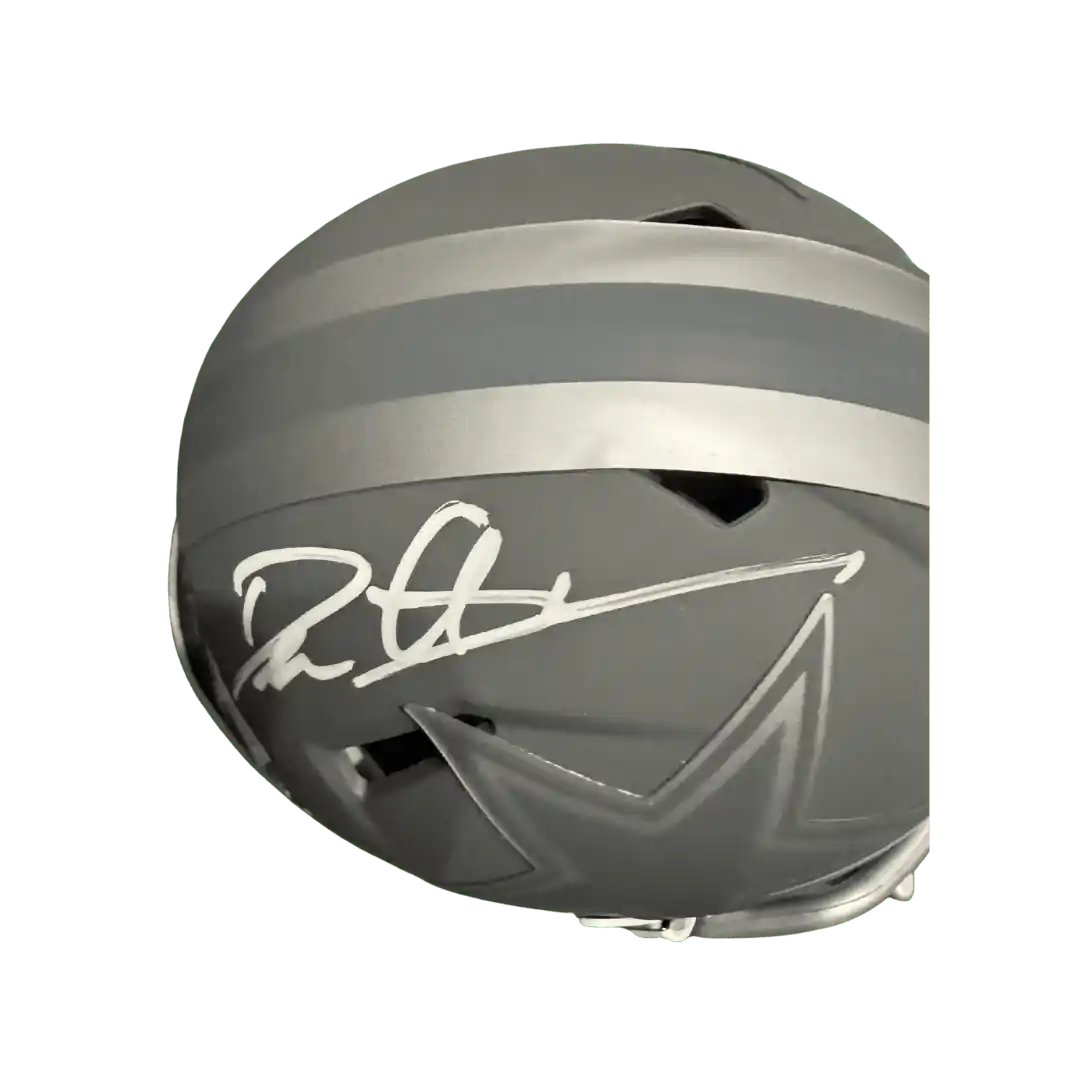 Deion Sanders Dallas Cowboys Autographed Mini Speed Helmet - Beckett COA