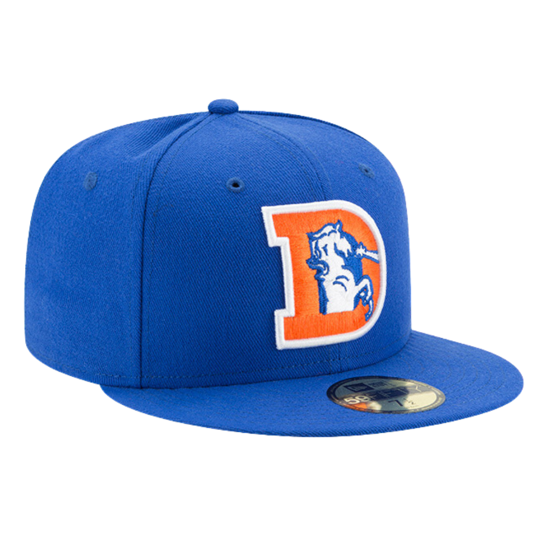 Denver Broncos New Era 2022 Sideline 59FIFTY Fitted Hat - Cream/Orange
