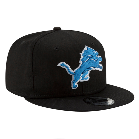 Detroit Lions Black 9FIFTY Snapback Hat